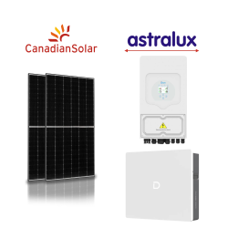 Sistem fotovoltaic Hibrid 5kW monofazat Deye, stocare 10kW Dyness