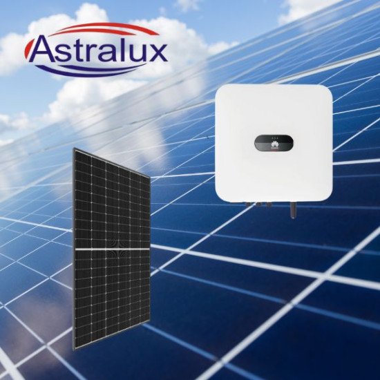 Sistem fotovoltaic Hibrid 5kW monofazat Huawei