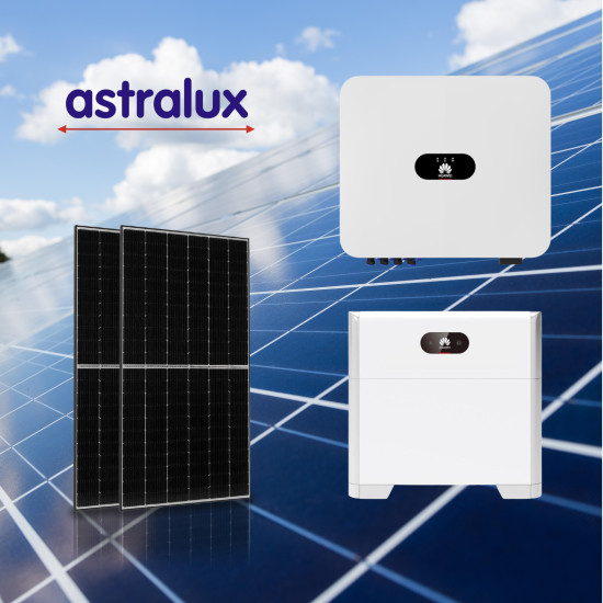 Sistem fotovoltaic Hibrid 3kW monofazat Huawei, 5kw stocare Sistem fotovoltaic Hibrid 3kW monofazat Huawei, 5kw stocare